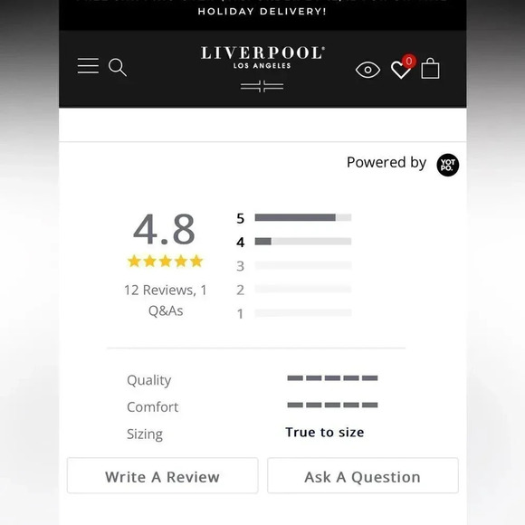 Stitch Fix Liverpool Los Angeles Chloe Crop In Brinkley Wash Size 8/29 NWT Denim - Picture 10 of 11